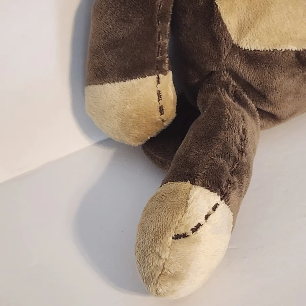 Carter's brown monkey rattle plush toy